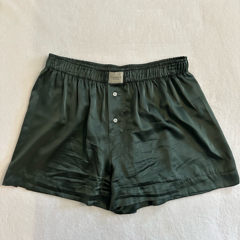 Green Silk Boxers